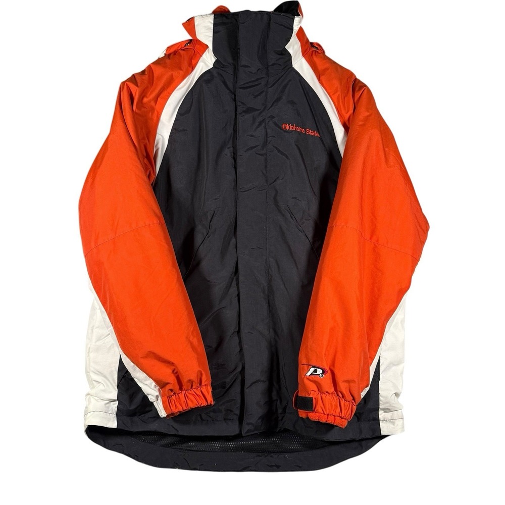 Vintage Pro Player OSU Cowboys‎ 3 in 1 Jacket Men's M Reversible Fleece Black